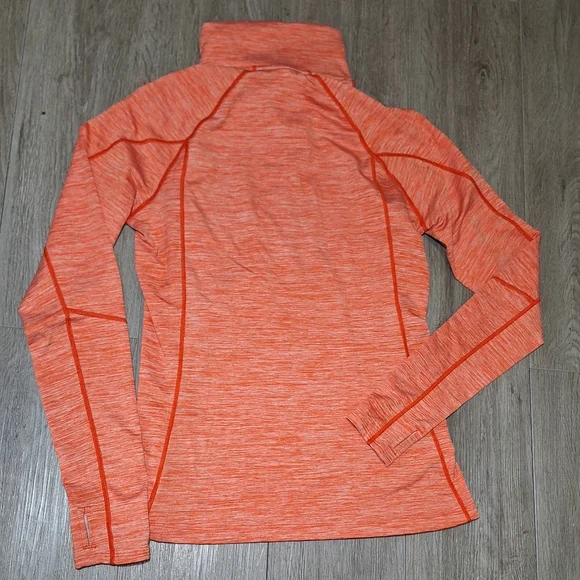 Under Armour Cozy 1/2 Zip Sweater Coldgear Womans Sz Large Orange - Picture 6 of 6